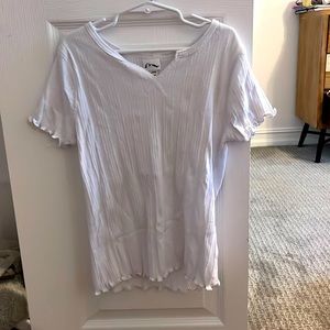 Art class, white short sleeve tee, large girls